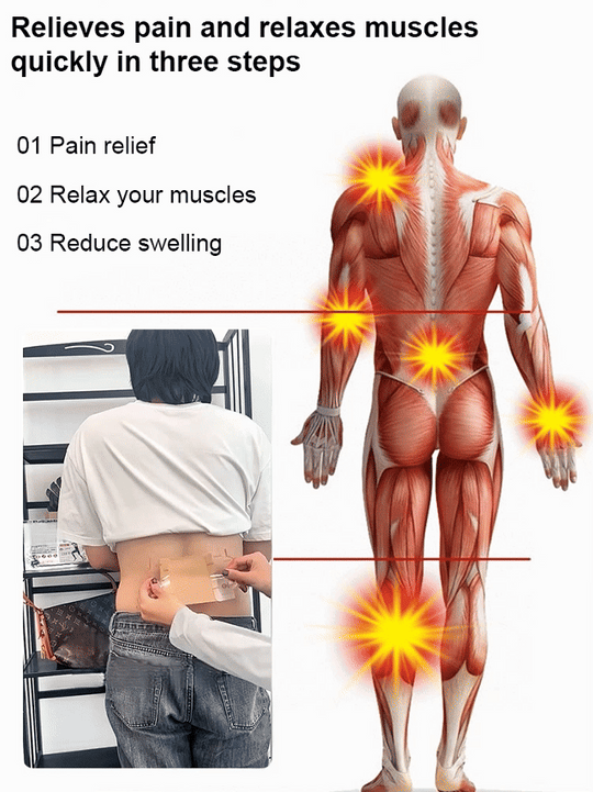 ⏳Time-Limited Sale 50% OFF⏰ Ginger Pain Relief Patches – Natural Heat Therapy for Aches &amp; Stiffness | Stick It Where It Hurts! 💆‍♀️