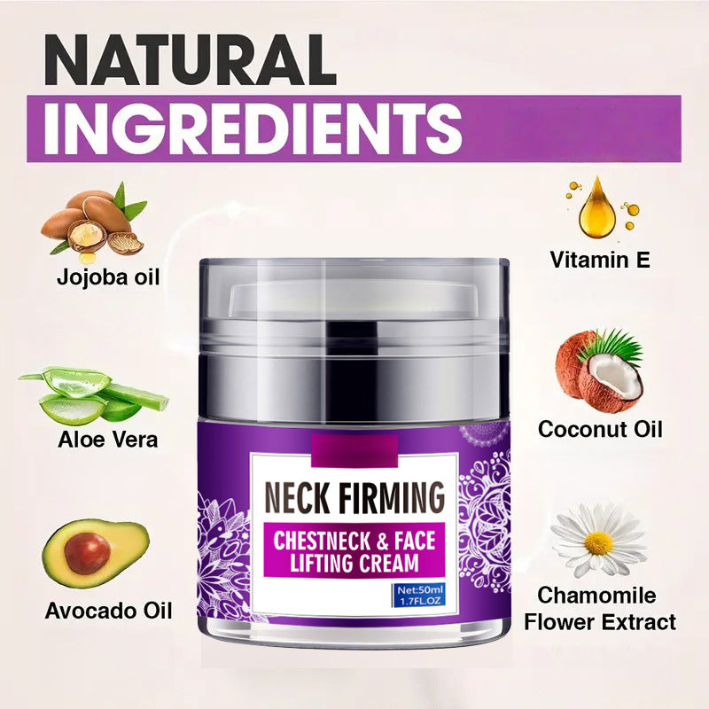 Neck &amp; Chest Firming Cream - Hydrating Moisturizer for Fine Lines, Visibly Smooths Skin with Sodium Hyaluronate, 50g