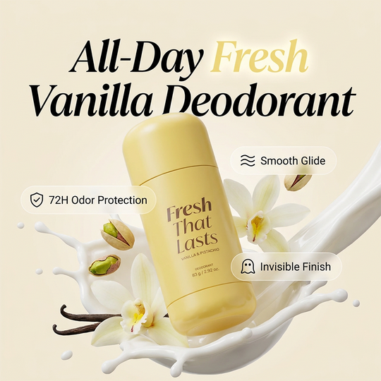 [NEW] Deodorant Vanilla &amp; Pistachio Fresh That Lasts | 24 Hour Odor Control, No Aluminum, Baking Soda, Parabens, Phthalates, Ethanol | Brightening &amp; Smoothing for Dark Underarms with Kojic Acid &amp; Turmeric | Korean Skincare, K-Beauty