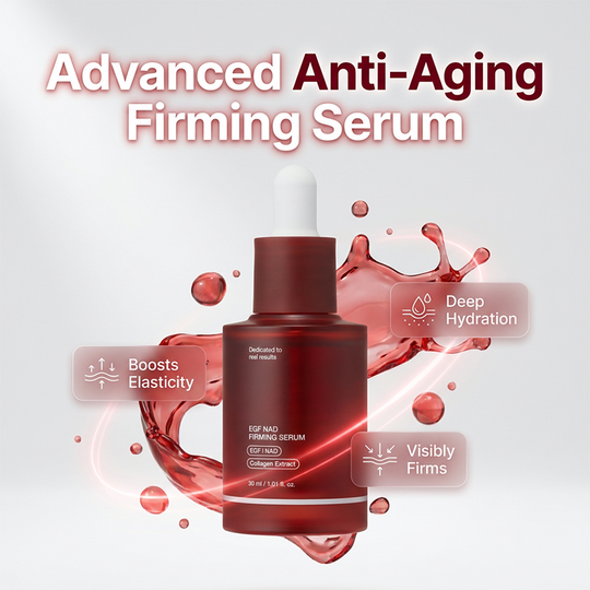 [NEW] NAD+ EGF Firming Serum | NAD+, EGF, Collagen Extract, Anti-aging, Plumping, Radiance Boosting Serum | Cares for Look of Fine Lines, Skin Elasticity &amp; Firmness For Youthful-looking Skin (30ml / 1.01 fl. oz.) | Korean Skincare, K-Beauty