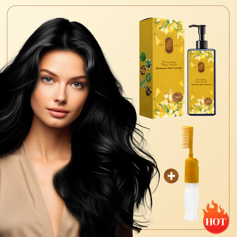 🔥 2025 Hot Sale 🔥Nourishing Plant-Based Hair Color🎁Free Gift brush!