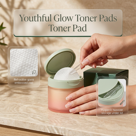 Korean Toner Pads for Wrinkle Reduction, Dark Spot Treatment &amp; Radiant Glow (100 Pads)
