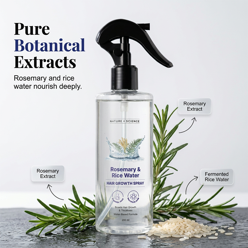 💥Limited-Time Free Shipping !!💥 Rosemary & Rice Water Spray For Natural Hair Growth & Hair Thickness