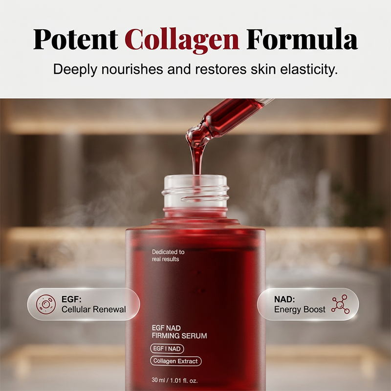 [NEW] NAD+ EGF Firming Serum | NAD+, EGF, Collagen Extract, Anti-aging, Plumping, Radiance Boosting Serum | Cares for Look of Fine Lines, Skin Elasticity & Firmness For Youthful-looking Skin (30ml / 1.01 fl. oz.) | Korean Skincare, K-Beauty