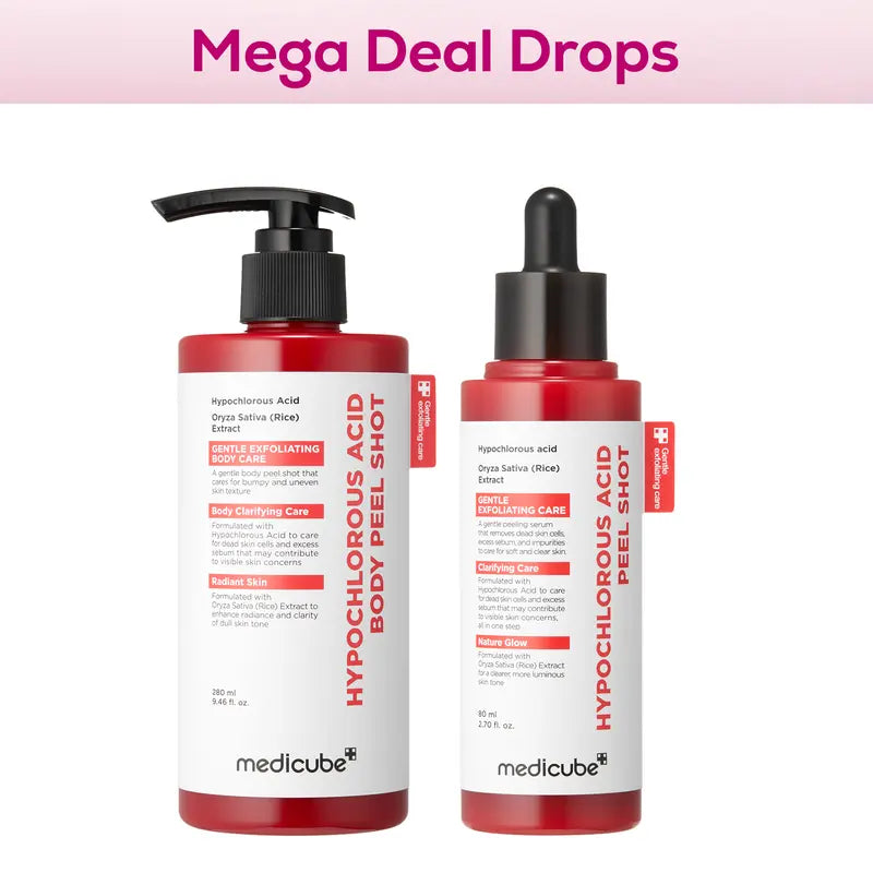 Hypochlorous Acid Rice Peel Shot Duo