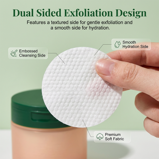 Korean Toner Pads for Wrinkle Reduction, Dark Spot Treatment &amp; Radiant Glow (100 Pads)