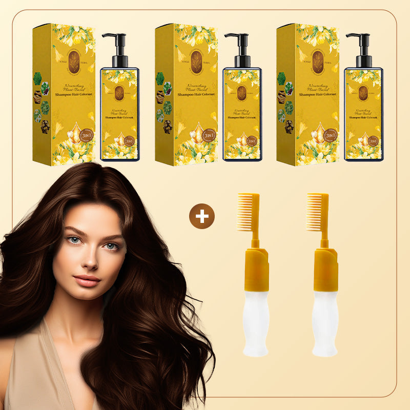 🔥 2025 Hot Sale 🔥Nourishing Plant-Based Hair Color🎁Free Gift brush!