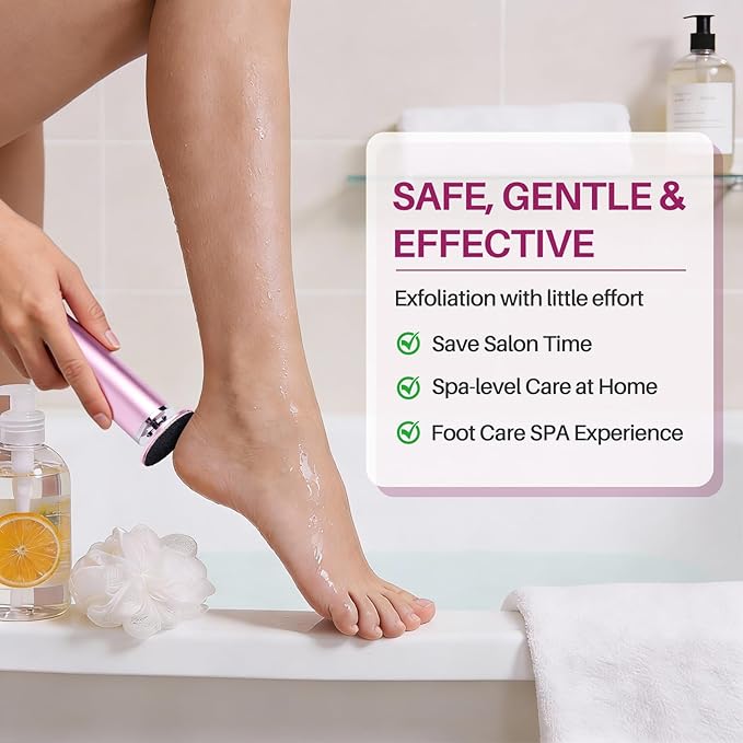 LIONVISON Electric Foot Callus Remover: Adjustable Speed Foot File for Cracked Heels - Working Women&