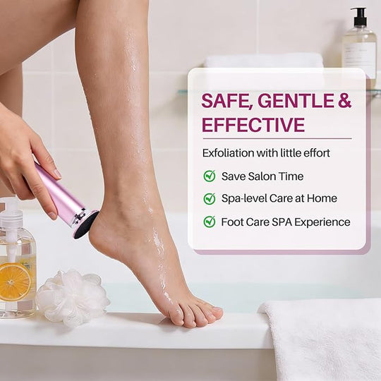 LIONVISON Electric Foot Callus Remover: Adjustable Speed Foot File for Cracked Heels - Working Women&