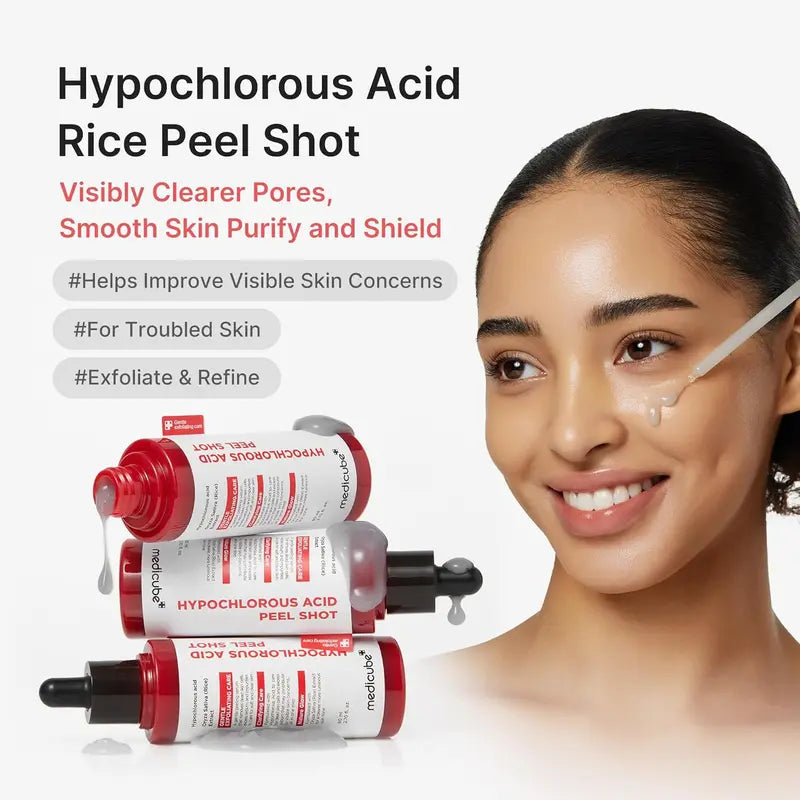 Hypochlorous Acid Rice Peel Shot Duo
