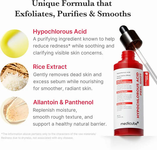 Hypochlorous Acid Rice Peel Shot Duo