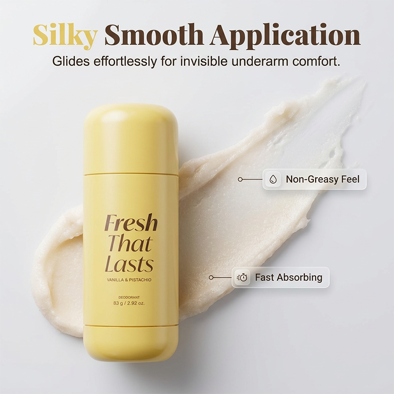 [NEW] Deodorant Vanilla &amp; Pistachio Fresh That Lasts | 24 Hour Odor Control, No Aluminum, Baking Soda, Parabens, Phthalates, Ethanol | Brightening &amp; Smoothing for Dark Underarms with Kojic Acid &amp; Turmeric | Korean Skincare, K-Beauty