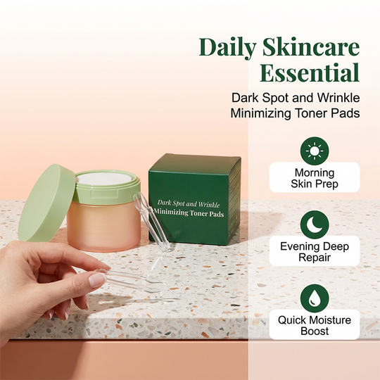Korean Toner Pads for Wrinkle Reduction, Dark Spot Treatment &amp; Radiant Glow (100 Pads)