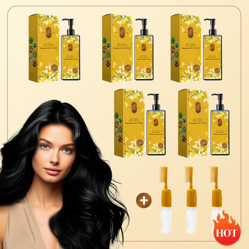 🔥 2025 Hot Sale 🔥Nourishing Plant-Based Hair Color🎁Free Gift brush!
