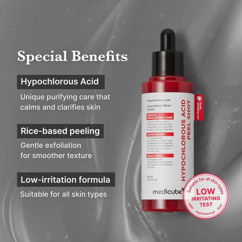Hypochlorous Acid Rice Peel Shot Duo