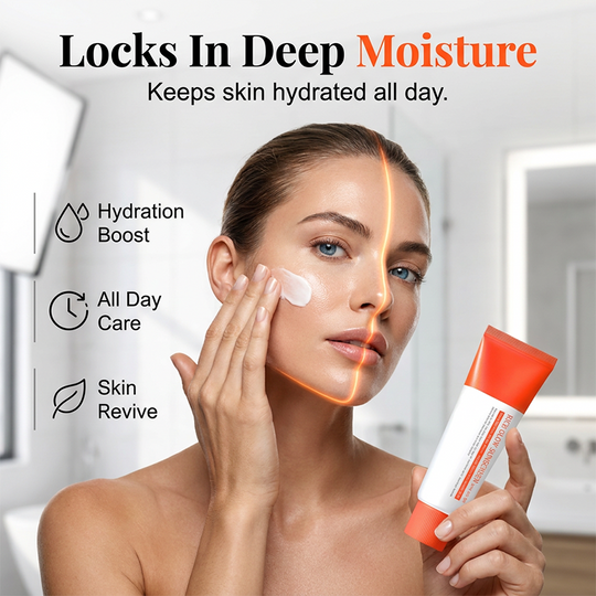 Rice Glow Sunscreen, SPF50+ Broad Spectrum Korean Sunscreen for Face, Dewy Finish No White Cast, Glass Skin Hydrating SPF Moisturizer with Rice Water &amp; Hyaluronic Acid, 50ml / 1.69 fl. oz.