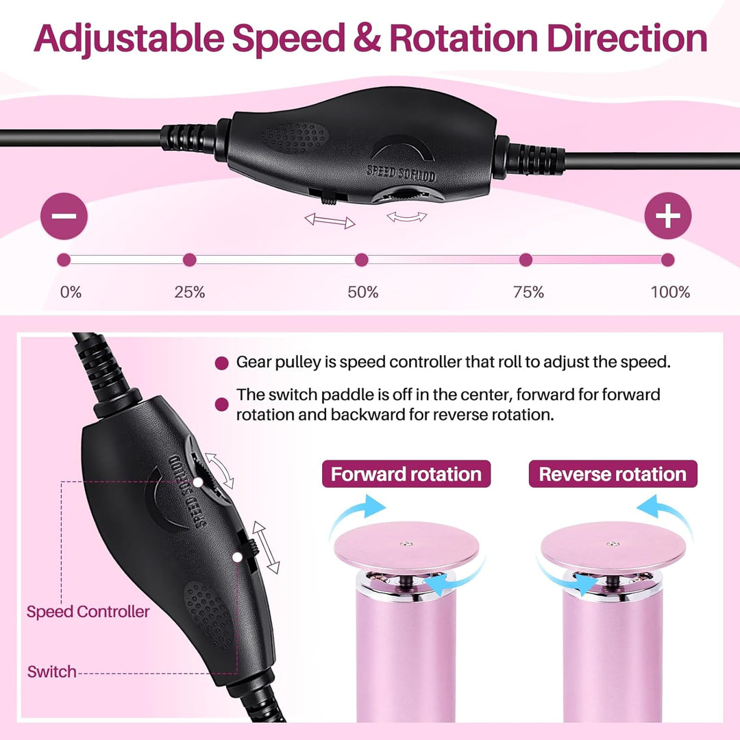 LIONVISON Electric Foot Callus Remover: Adjustable Speed Foot File for Cracked Heels - Working Women&