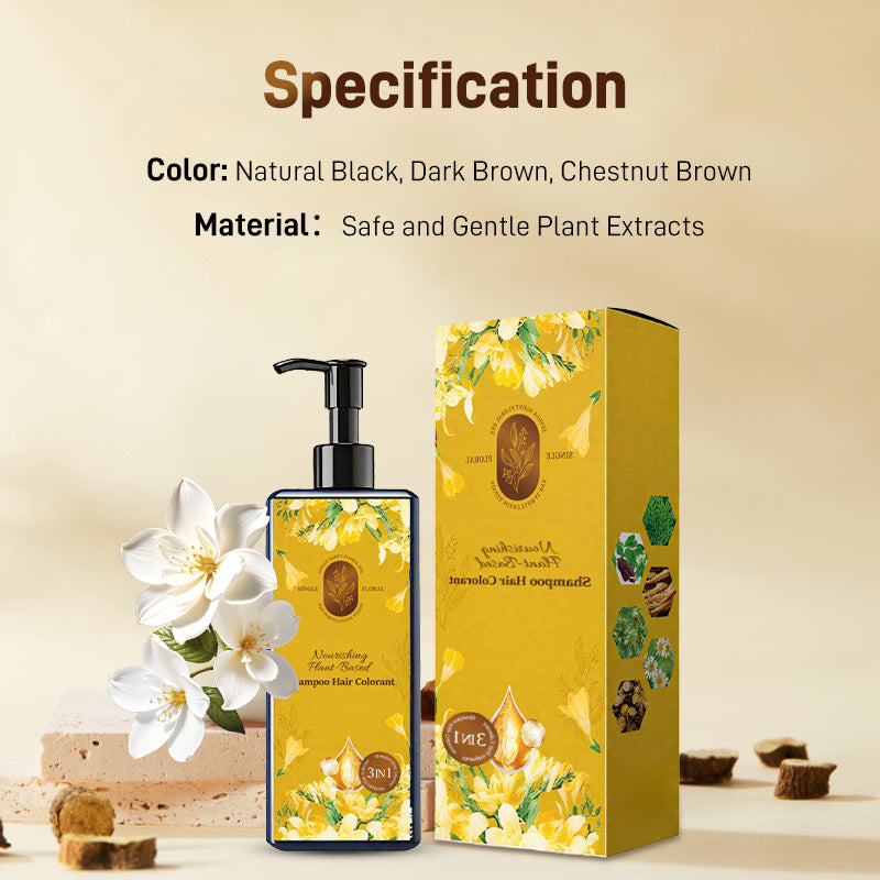 🔥 2025 Hot Sale 🔥Nourishing Plant-Based Hair Color🎁Free Gift brush!