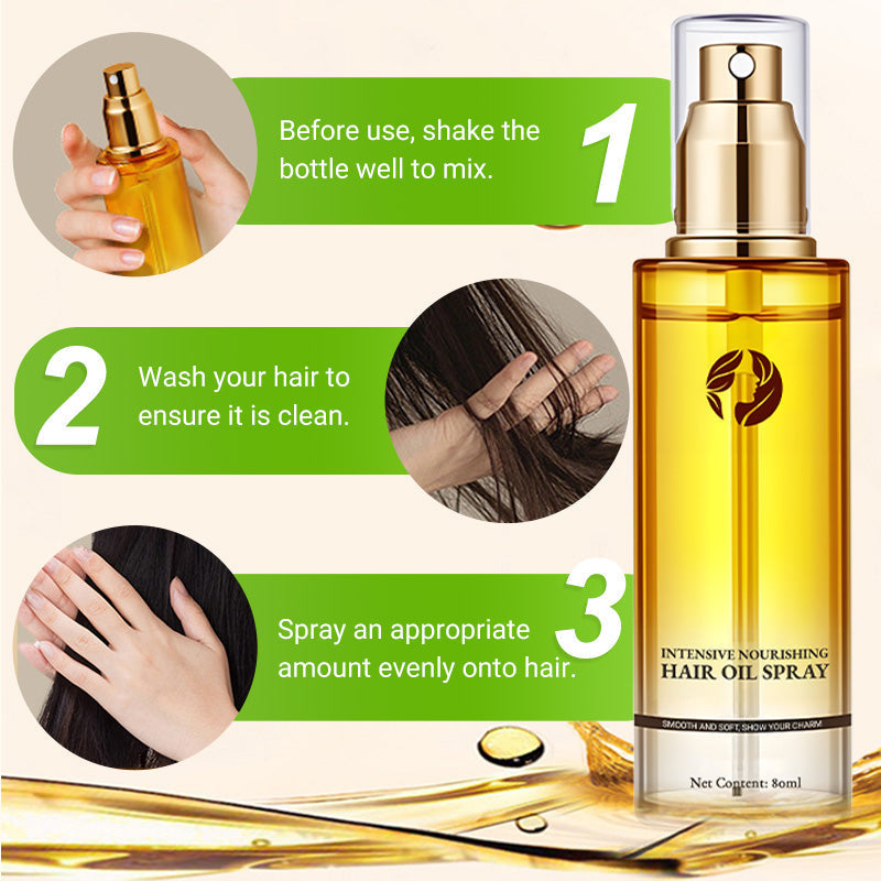 💁‍♀️✨Hair Oil Serum Spray For Curly Hair ✨💆‍♀️Lightweight 3-in-1 Treatment Spray: Shine, Frizz Control &amp; Long-Lasting Curl Definition – No Heavy Residue!