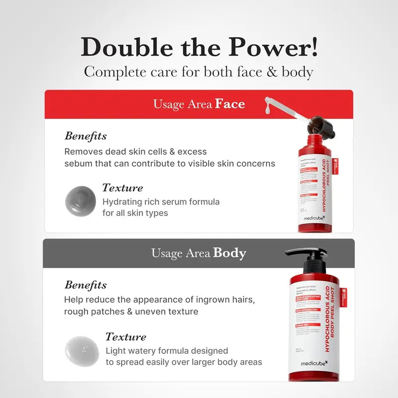 Hypochlorous Acid Rice Peel Shot Duo