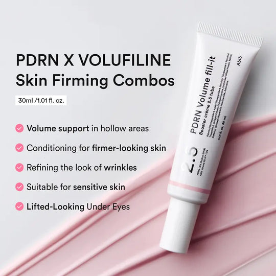 [NEW] Abib PDRN Volume fill-it Booster Cream 2.5 tube | PDRN 15,000ppm, Peptides, Retinal | For Forehead, Eye Area, Smile Lines &amp; Neck Wrinkles | Anti-Aging Firming | 1.01 fl oz