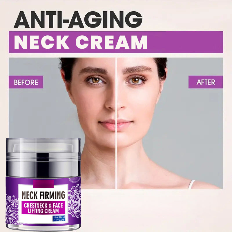 Neck &amp; Chest Firming Cream - Hydrating Moisturizer for Fine Lines, Visibly Smooths Skin with Sodium Hyaluronate, 50g