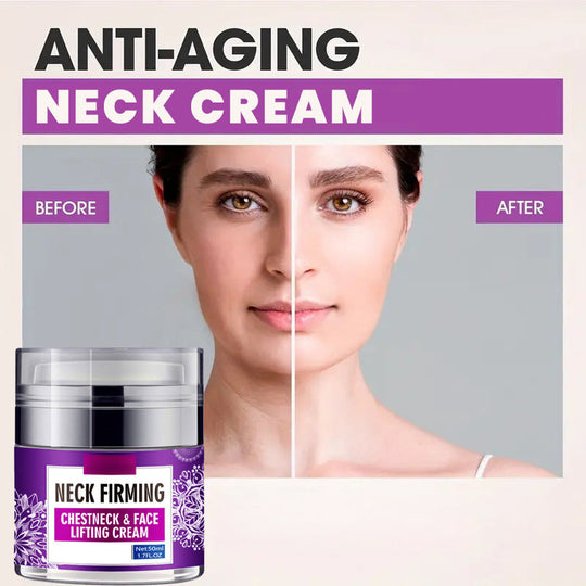 Neck &amp; Chest Firming Cream - Hydrating Moisturizer for Fine Lines, Visibly Smooths Skin with Sodium Hyaluronate, 50g