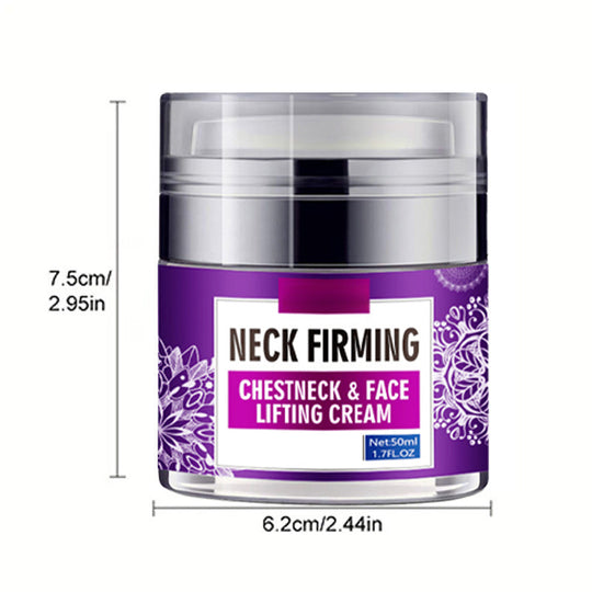 Neck &amp; Chest Firming Cream - Hydrating Moisturizer for Fine Lines, Visibly Smooths Skin with Sodium Hyaluronate, 50g