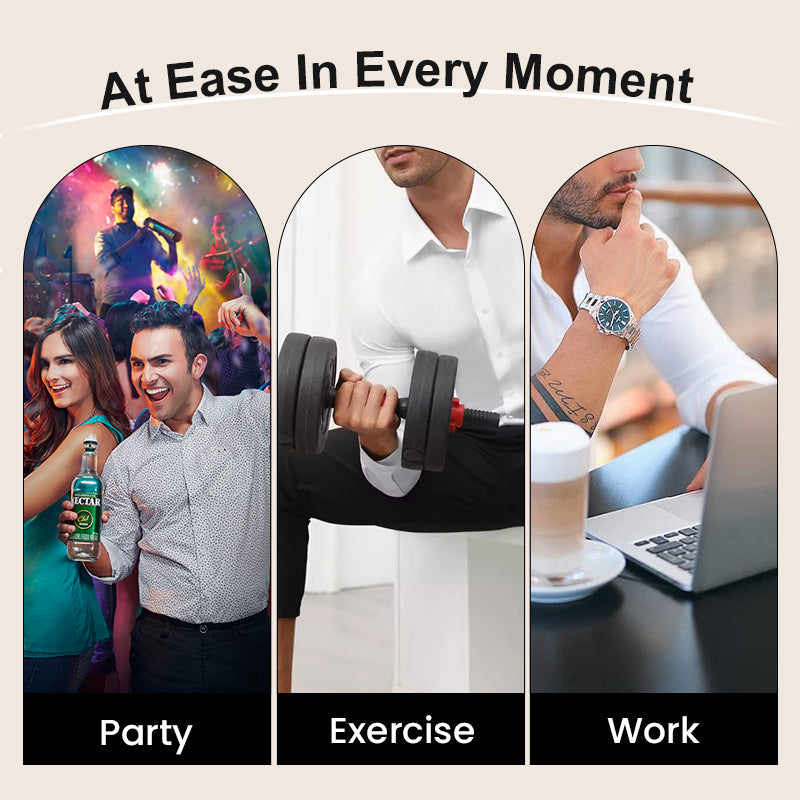 Men's Silky Wrinkle Resistant Solid Color Stretch Shirt