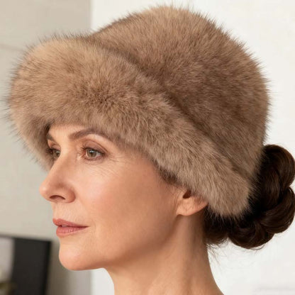 Chic Warm Soft Faux Fur Fisherman Hat