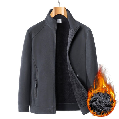Men's Relaxed-Fit Casual Plush-Lining Jacket