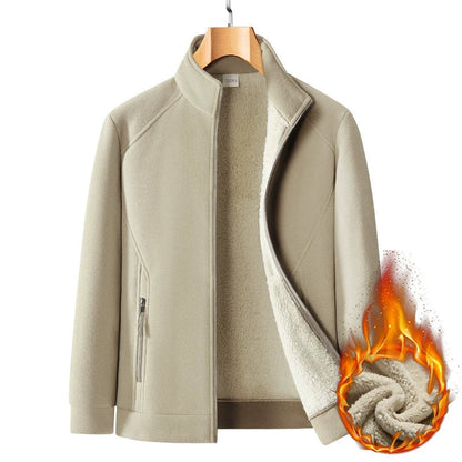 Men's Relaxed-Fit Casual Plush-Lining Jacket