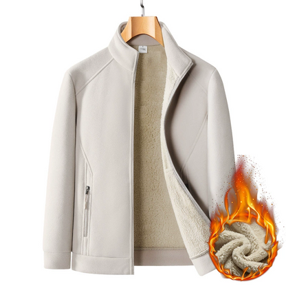 Men's Relaxed-Fit Casual Plush-Lining Jacket