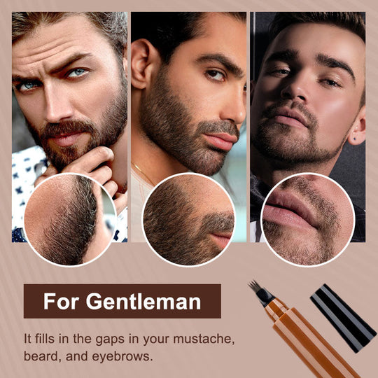 💥Limited Time Sales - 50% OFF💥Waterproof 4-tip Beard and Eyebrow Pen