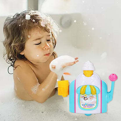 Kids Ice Cream Bubble Maker Bath Toy