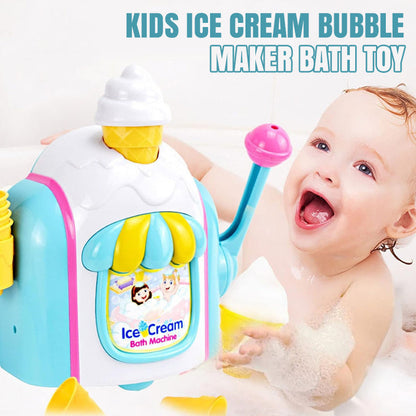 Kids Ice Cream Bubble Maker Bath Toy