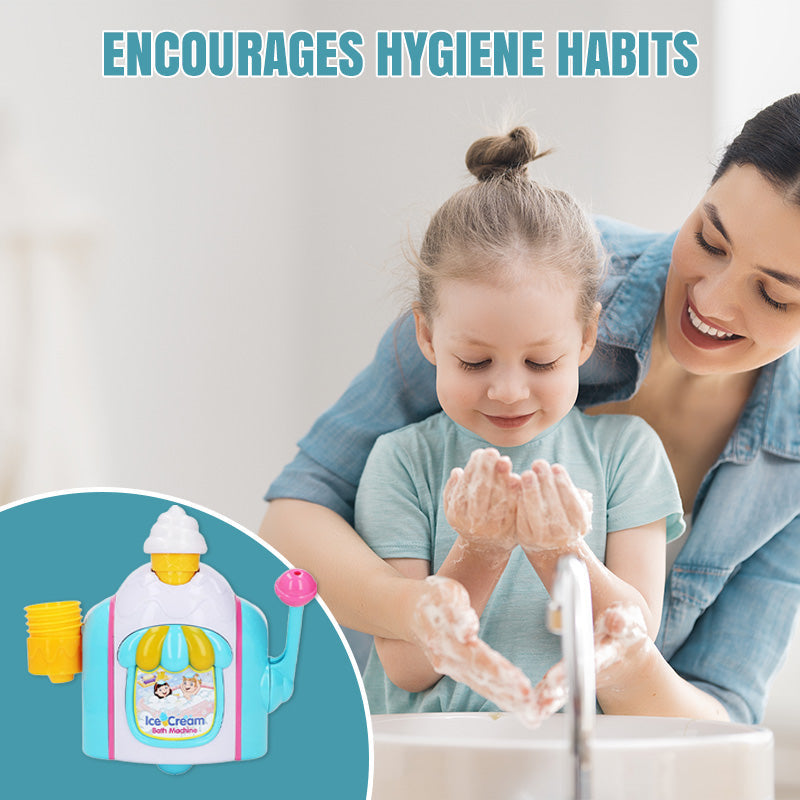 Kids Ice Cream Bubble Maker Bath Toy