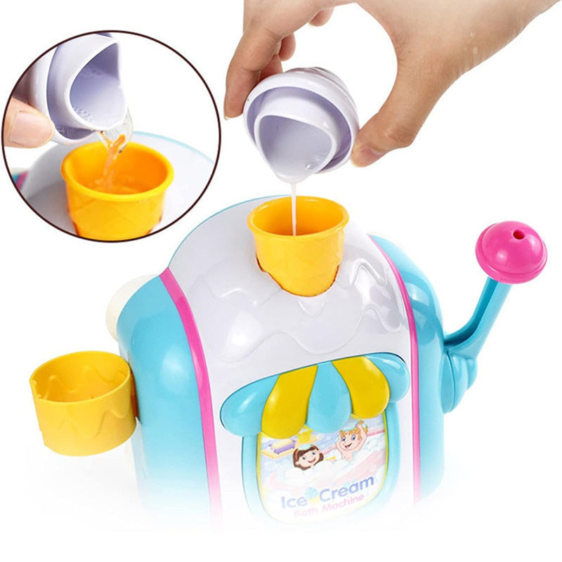 Kids Ice Cream Bubble Maker Bath Toy
