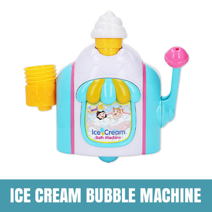 Kids Ice Cream Bubble Maker Bath Toy